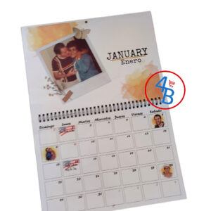 Calendario Planeador Personalizado Argollado de Pared o Escritorio
