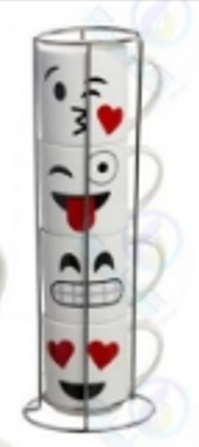 Mug Apilable x 4 Personalizados con Caja - Imagen 3