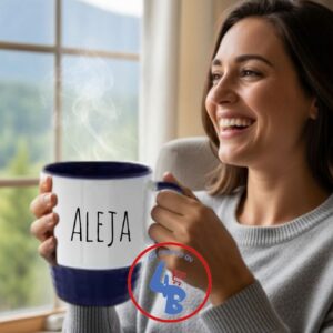 Mug Apilable Fondo y Base de Color 11 onz- Personalizado