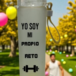 Caramañola De Vidrio Bicolor 400 ml - Personalizada