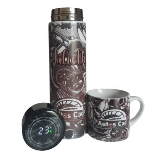 Termo Digital Con Mug Tintero Personalizado