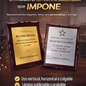 Placa de Reconocimiento Personalizada