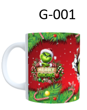 Mug Grinch Navideño – Taza Personalizada para Regalo de Navidad
